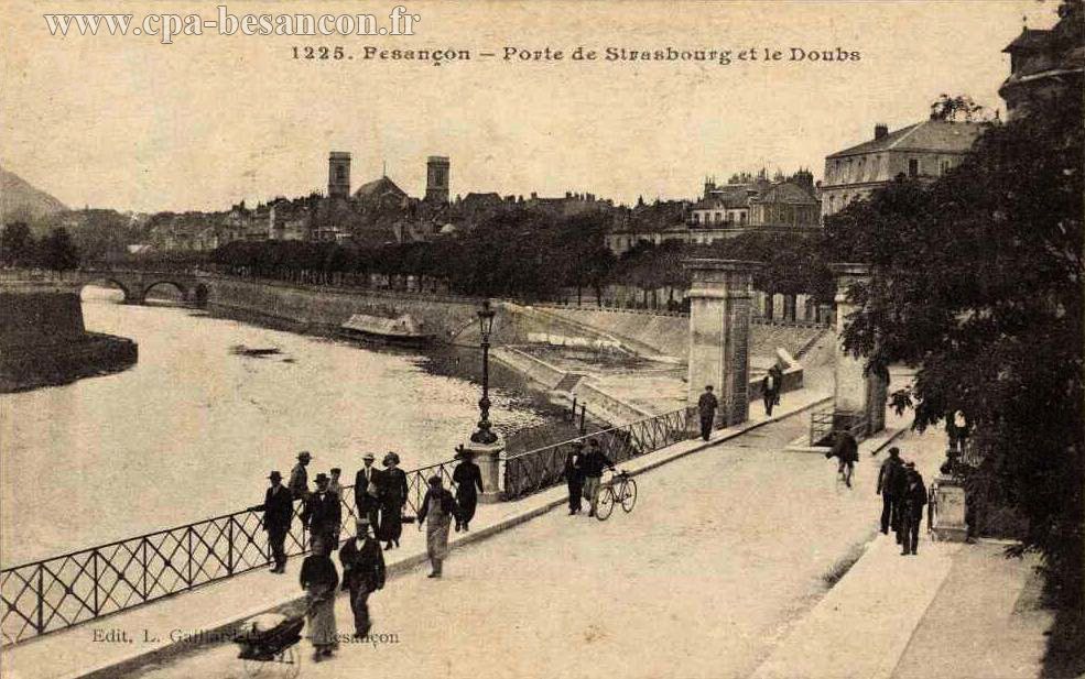 1225. Besançon - Porte de Strasbourg et le Doubs